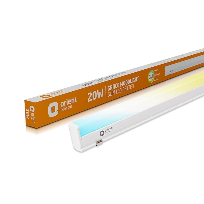 20W LED Batten | 3 in 1 Tubelight | 2000 lumen light output | Cool White, Neutral White and Warm White | LED Tubelight for Home | Surge protection up to 4kV | Made in India | Pack of 1